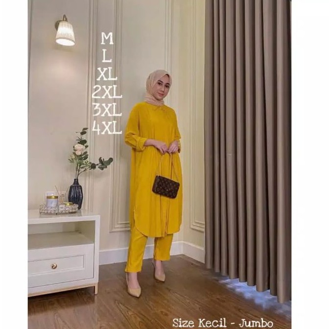 ALFAZZA/AURELIA SET/stelan wanita/home dress/pajamas/Daily SetJumbo 4XL/ OneSet Rayon Busui TERMURAH