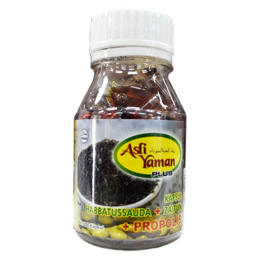 Herbal Kesehatan Habbatussauda Asli Yaman 3in1 isi 200 caps