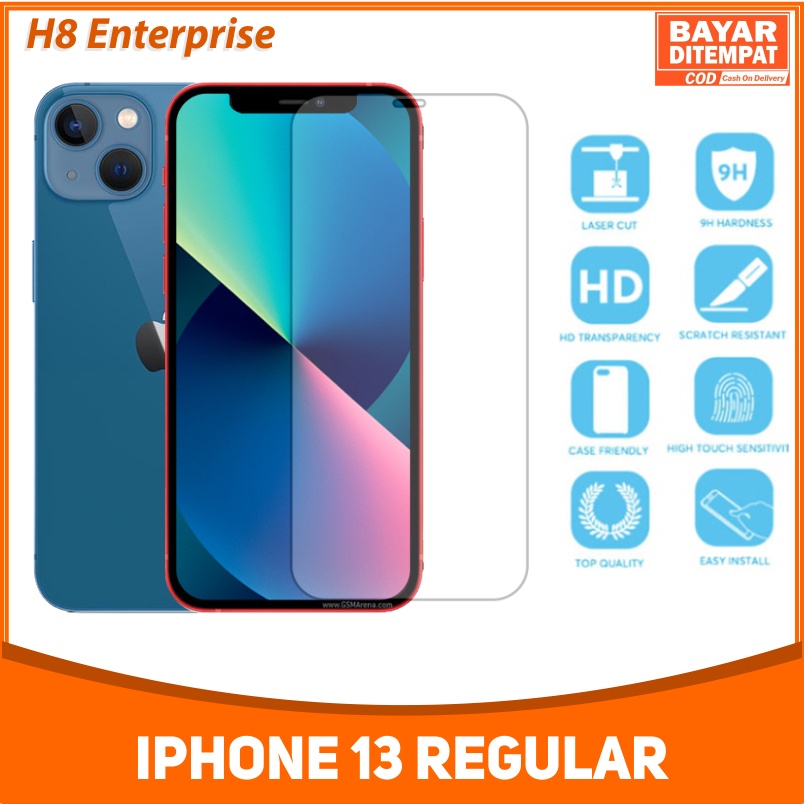 Tempered Glass Iphone 13 Regular  - Tempered Glass Premium Quality