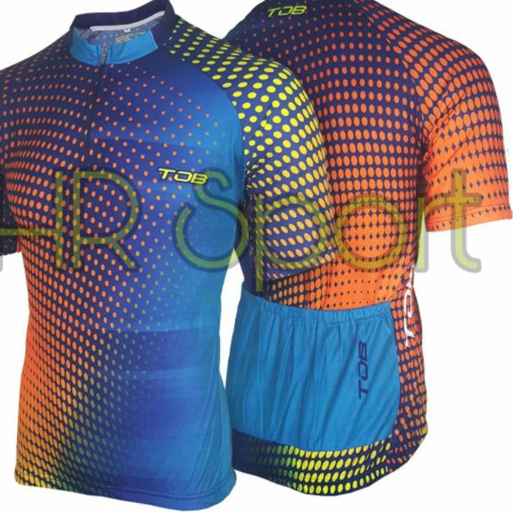 Jersey sepeda lengan pendek/Baju gowes/Pakaian sepeda