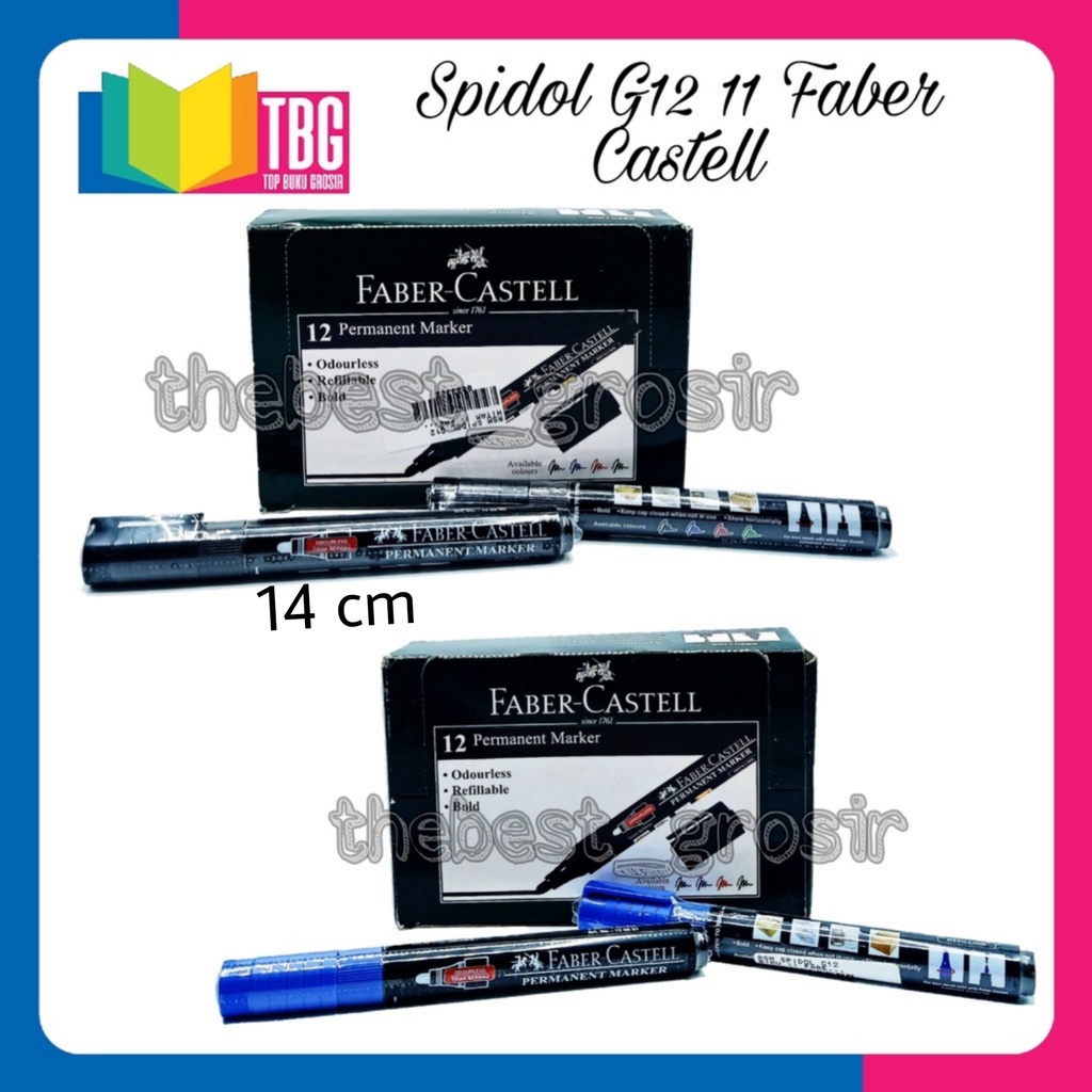 

1 PCS SPIDOL G12 II FABER CASTELL / SPIDOL PERMANENT/ PERMANENT MARKER FABER CASTEL