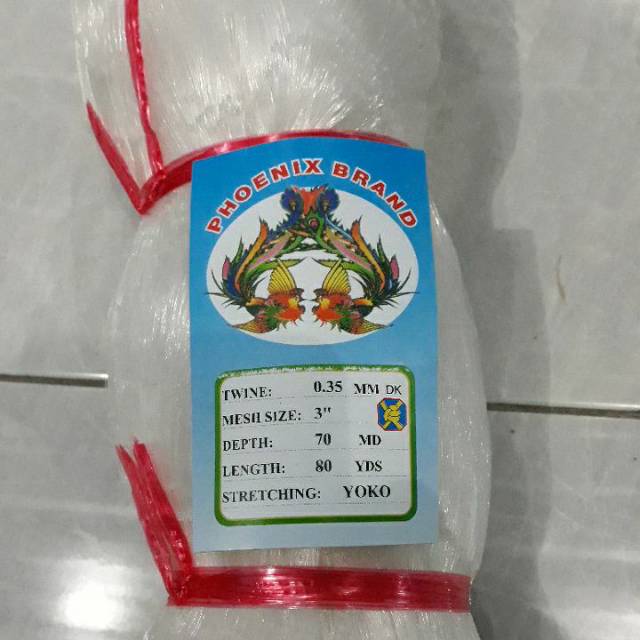 JARING IKAN SENAR NELAYAN 3 INCHI 0.35 70/80 yoko