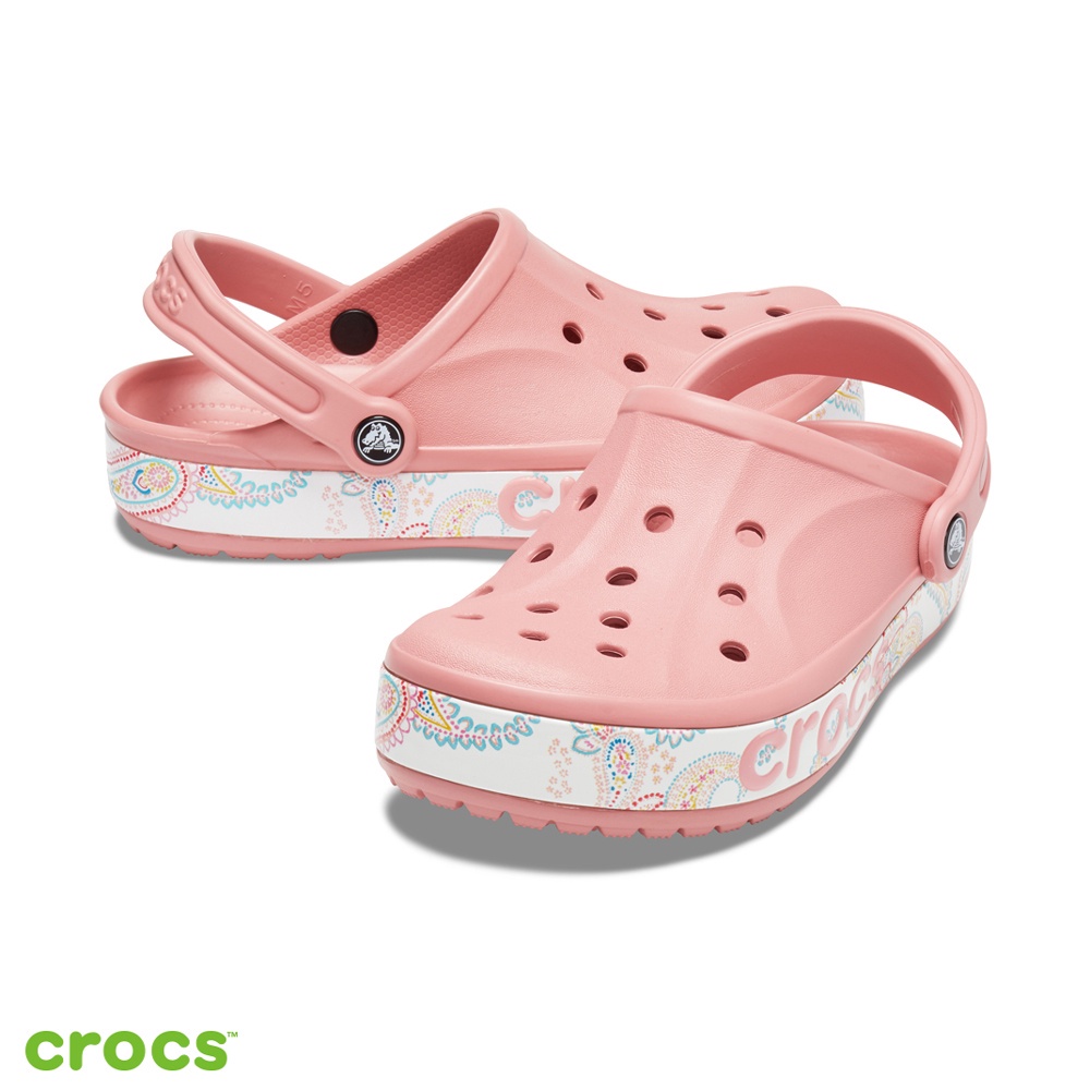 Crocs Baya Graphic / Sandal Unisex / Sandal Pria &amp; Wanita - Pink -206233-682