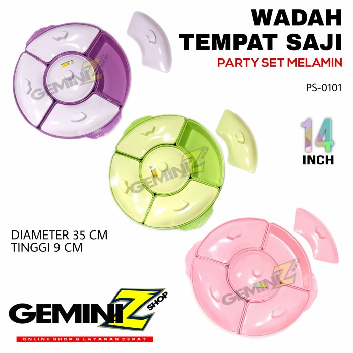 warmer-food- party set melamin ps 0101 wadah saji tempat prasmanan - ungu kombi -food-warmer.