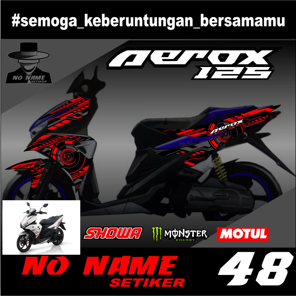 striping aerox 125(48) stiker sticker setiker