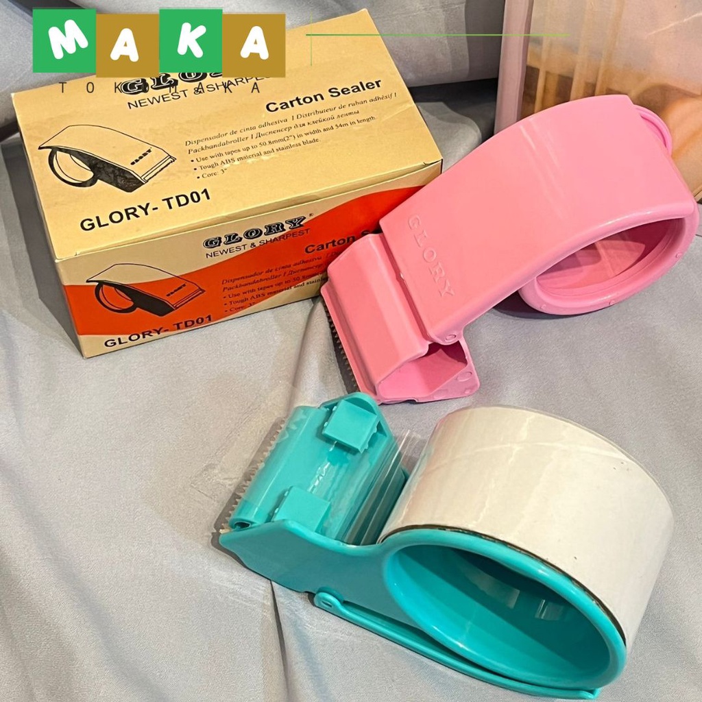 

dispenser solatip glory dispenser lakban tape 2 inch Td01 Tempat solatip hand hold dispenser tape