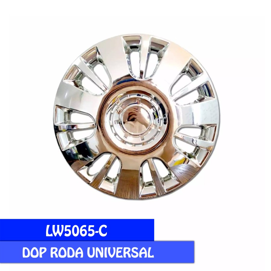 COVER VELG SPORT WHEEL DOP RODA LOWIN DESIGN 15 INCHI CHROME 5065 - 1 SET 4PCS