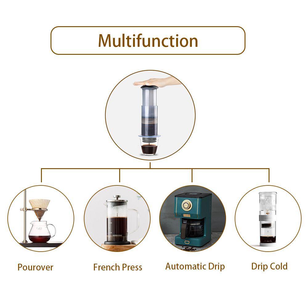 Solighter 300ML Espresso Portable|Office Home Use Coffee Pot Travel Gadget Mudah Digunakan Pembuat Kopi