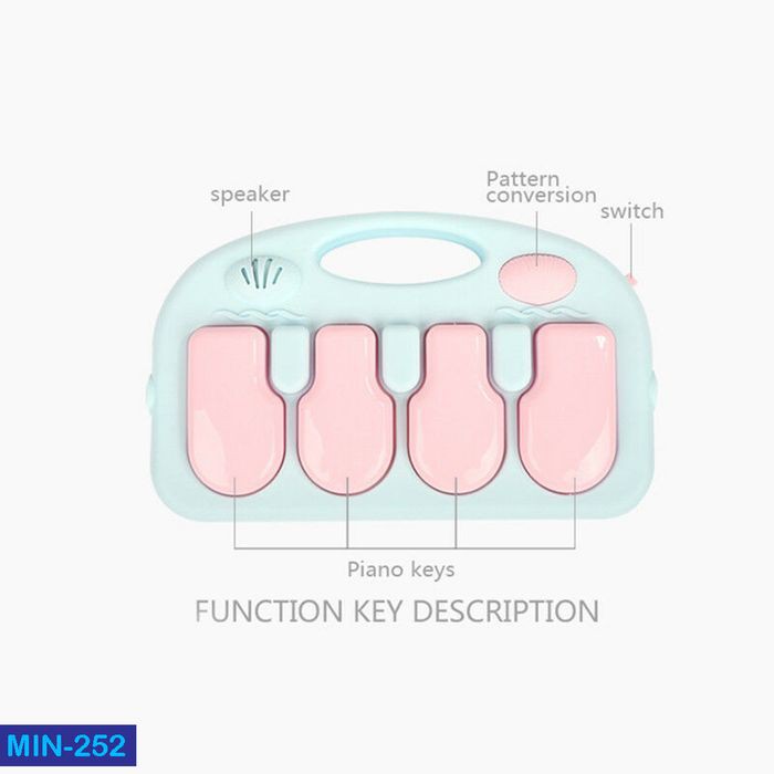PIANO GYM RACK matras tidur bayi playmat mainan edukasi musik MIN-252