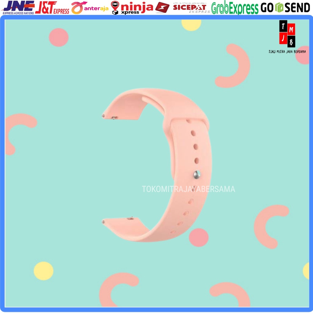 STRAP SMARTWATCH TALI JAM SILICONE SILIKON 22MM UNIVERSAL MODEL KLIP HIGH QUALITY HUAWEI HONOR SAMSUNG