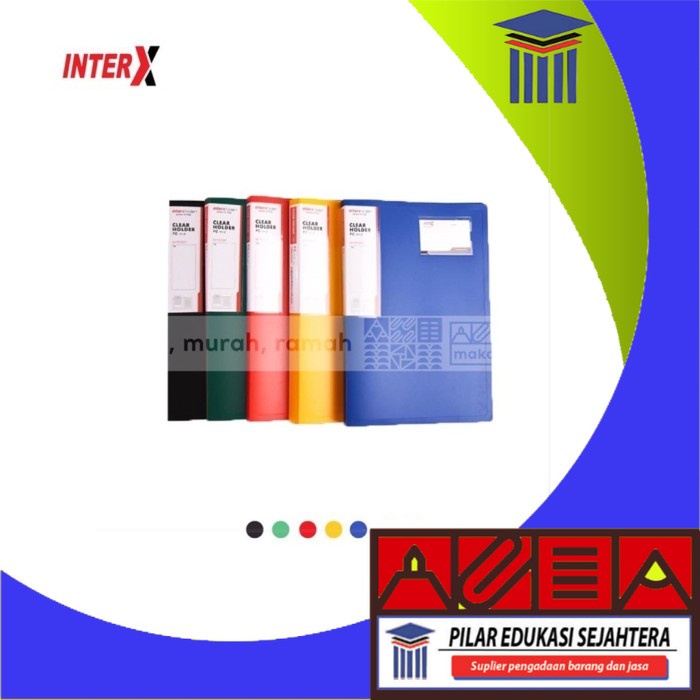 

DOKUMEN KEEPER / CLEAR HOLDER INTERX F4 ISI 40 POKET (1 PCS) MURAH