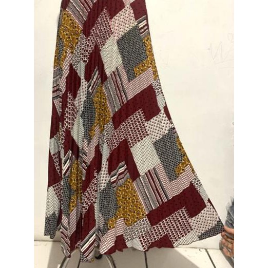 ❇ ROK HOMEY PLISKET MURAH HYGET MOTIF BARU KOTAK BATIK ABG MUSLIMAH KARET SALE MOTIF FASHION HIJAB ☝