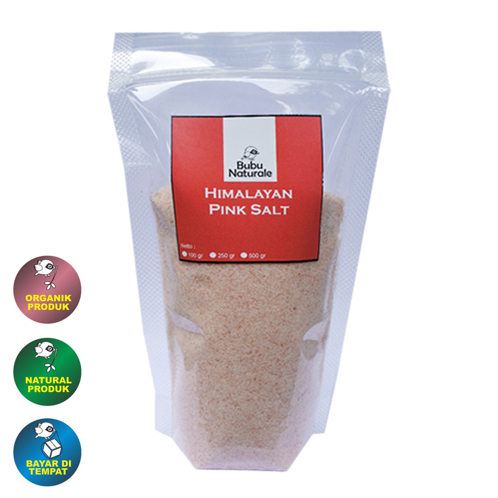 

Bubu Naturale - Himalayan Pink Salt Fine 100 gr / Garam Himalayan Pink Halus 100 gr
