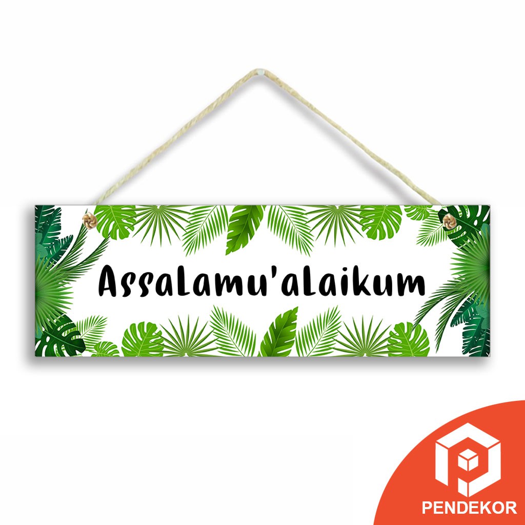  Hiasan  Dinding  Walldecor Pajangan Assalamualaikum  Welcome 