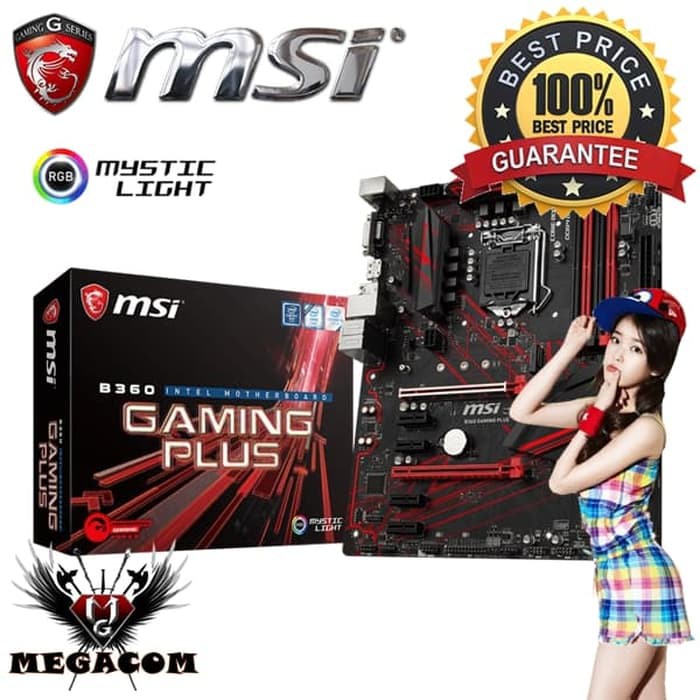 Motherboard MSI B360 Gaming Plus Socket LGA 1151 Intel Motherboard