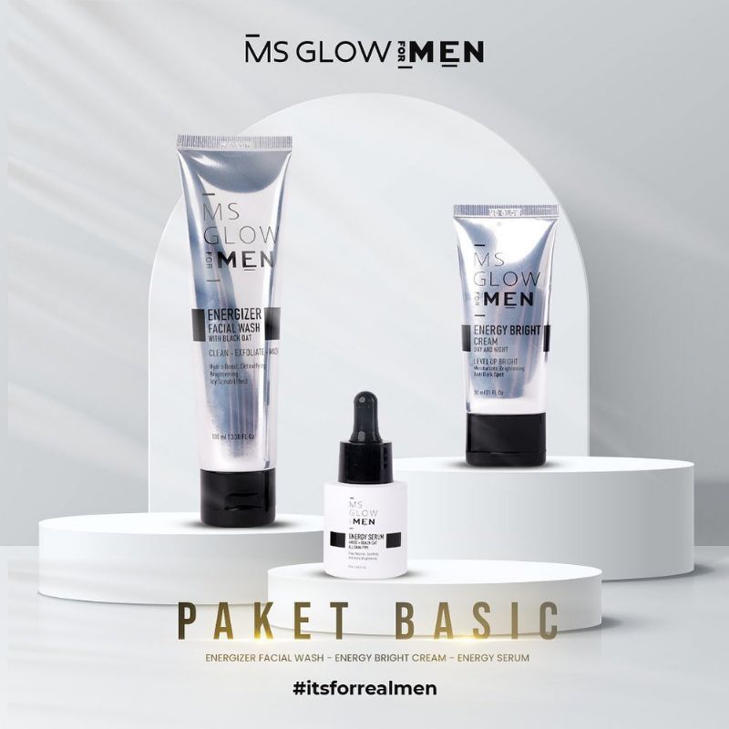 Jual MS Glow For Men Skincare Pria Original (Paket Basic) | Shopee ...