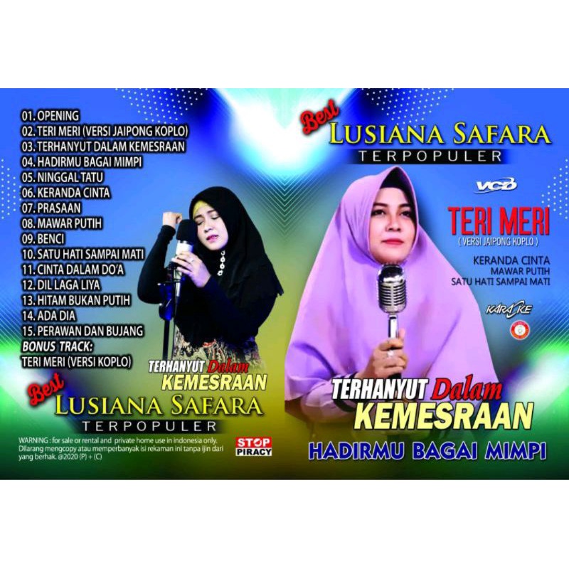 KASET VCD LUSIANA SAFARA TERI MERI