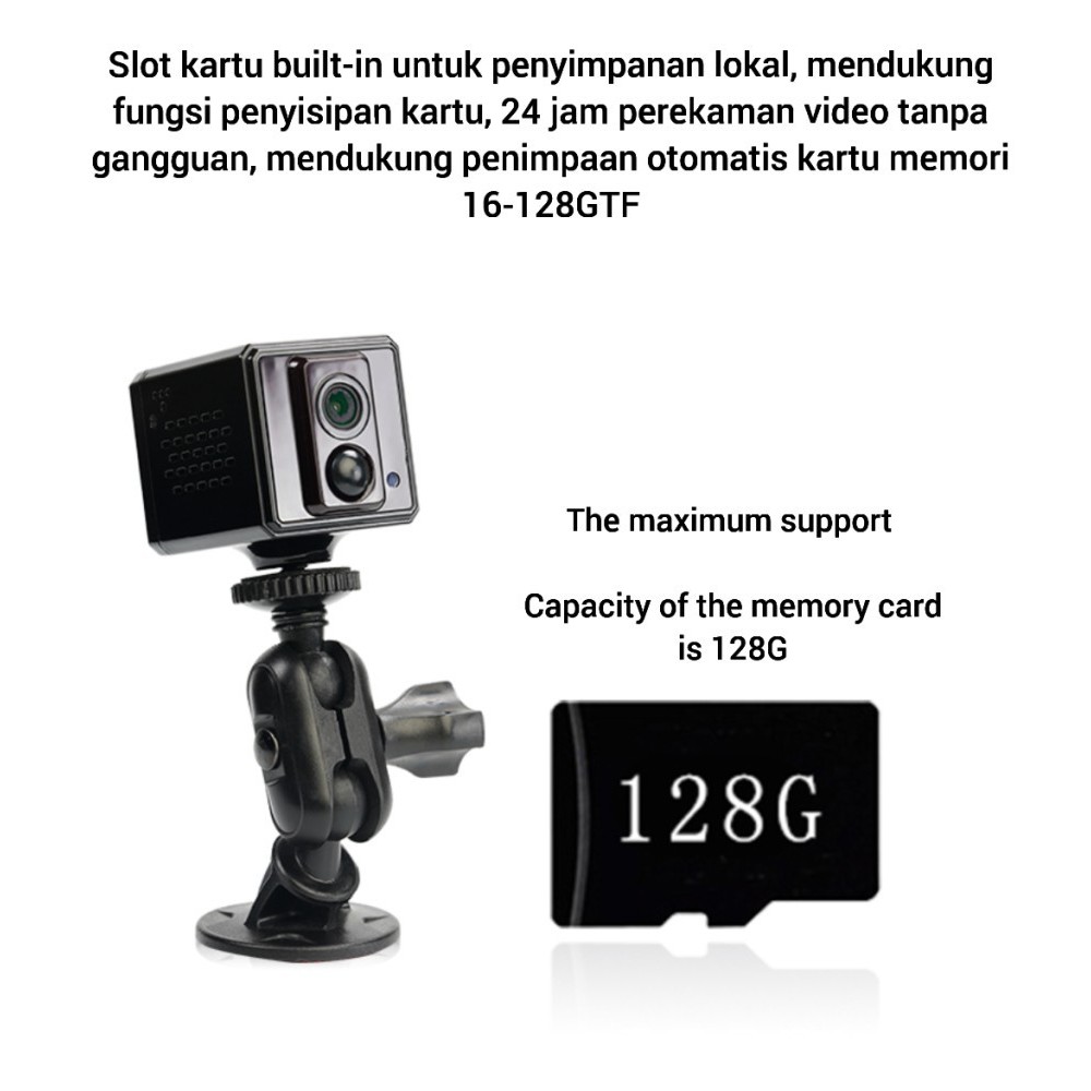 KAMERA KECIL TERSEMBUNYI CAMERA CCTV WIFI PENGINTAI MINI HD SPY CAM HIDDEN IP CAMERA PENGINTIP JS68