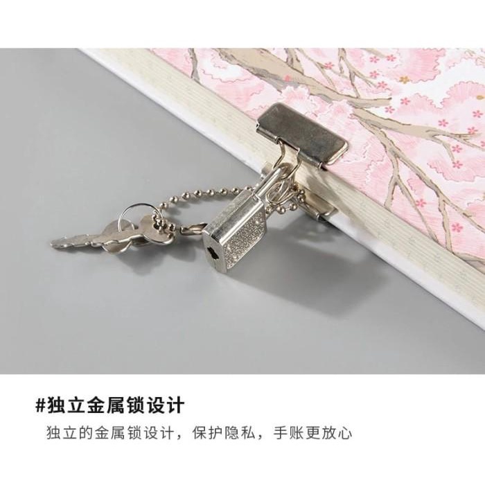 

Buku Tulis / Notebook Summer Sakura Hard Cover Buku Catatan Gembok