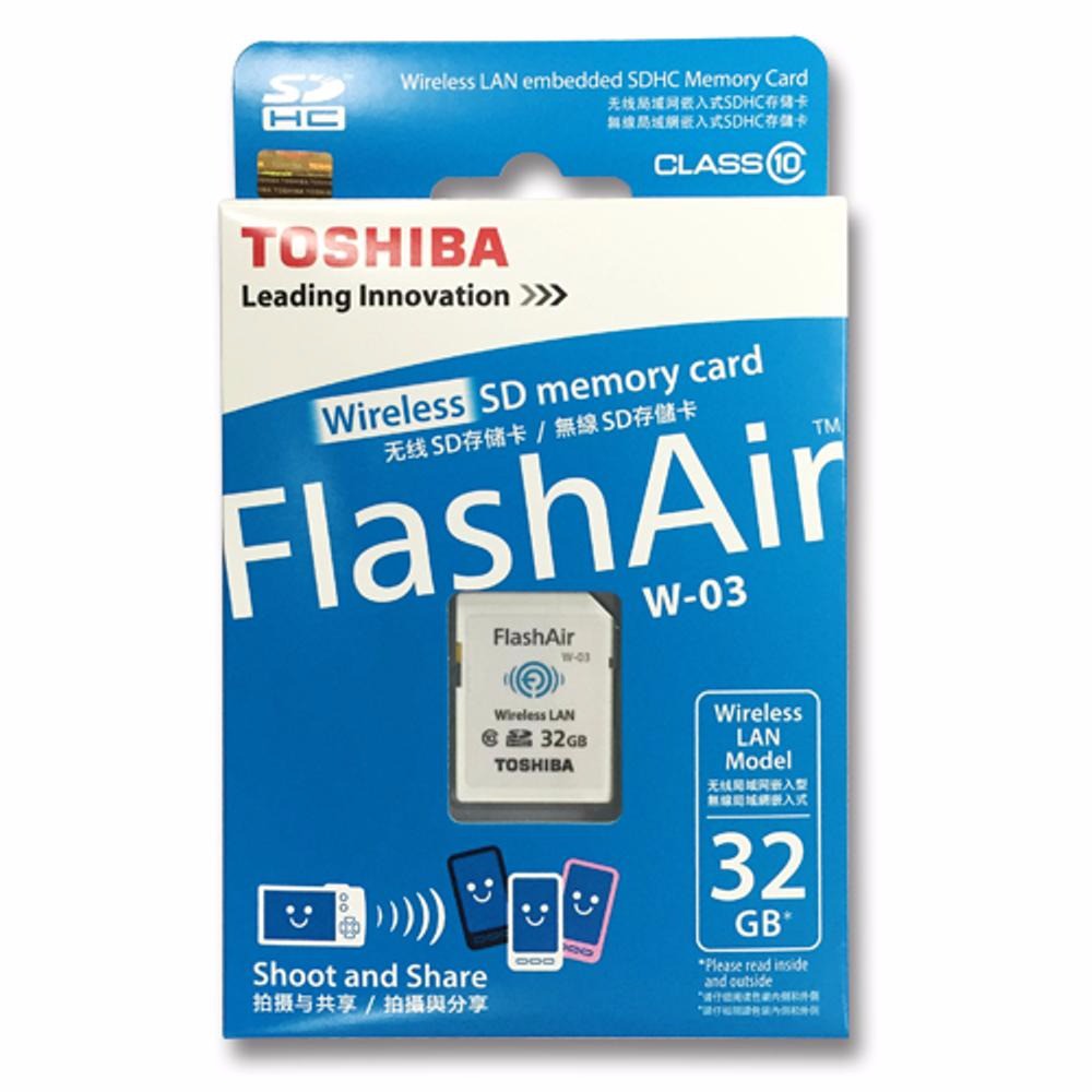 TERLARIS Toshiba Flash Air Wireless SD Card Class 10 32GB