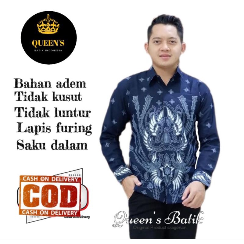 Kemeja batik solo premium Kemeja batik pria Baju batik pria Kemeja batik lengan panjang baju batik p
