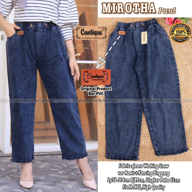 mirotha pant celana baggy jeans wanita by cantique