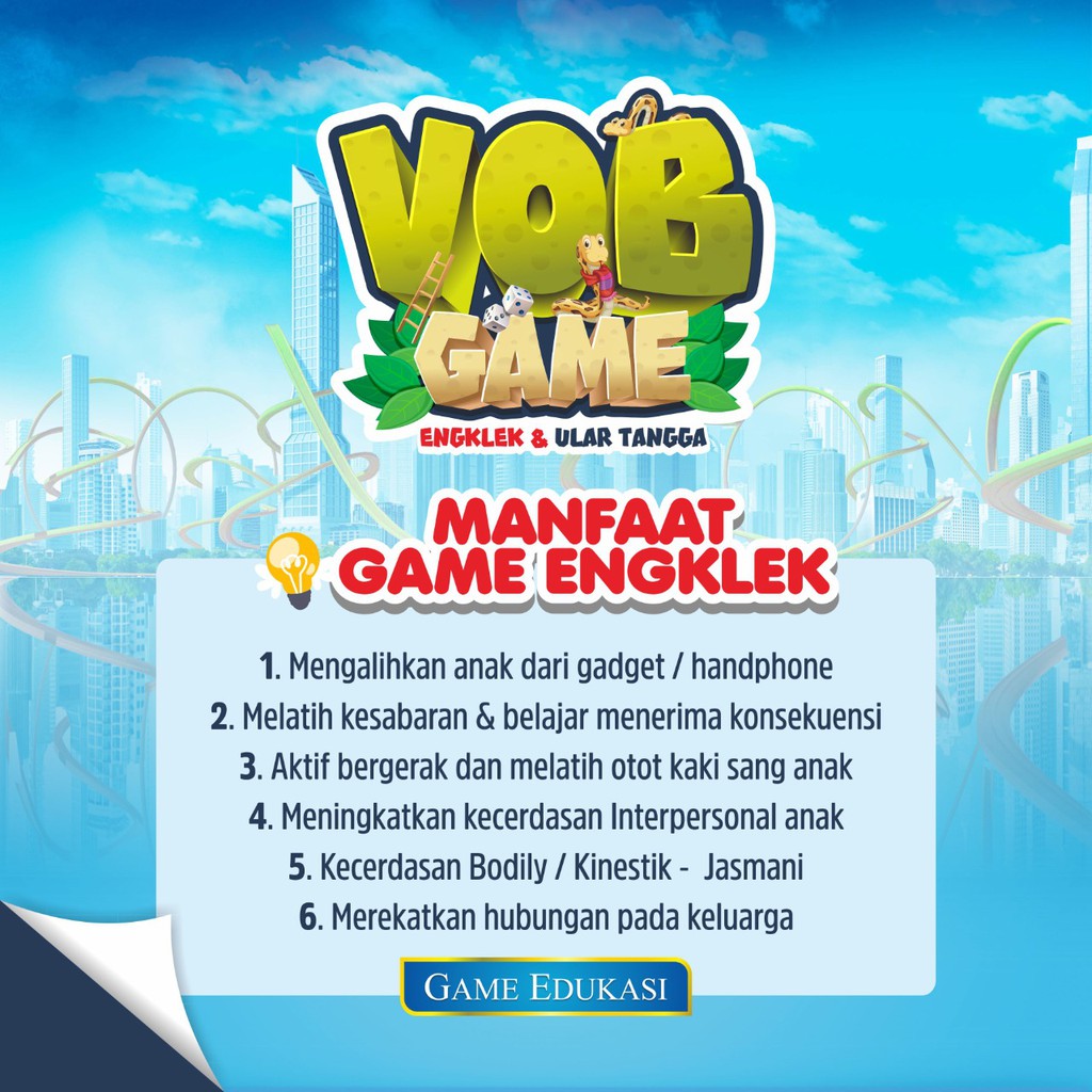 VOB Game Permainan Engklek Modern Ukuran Jumbo