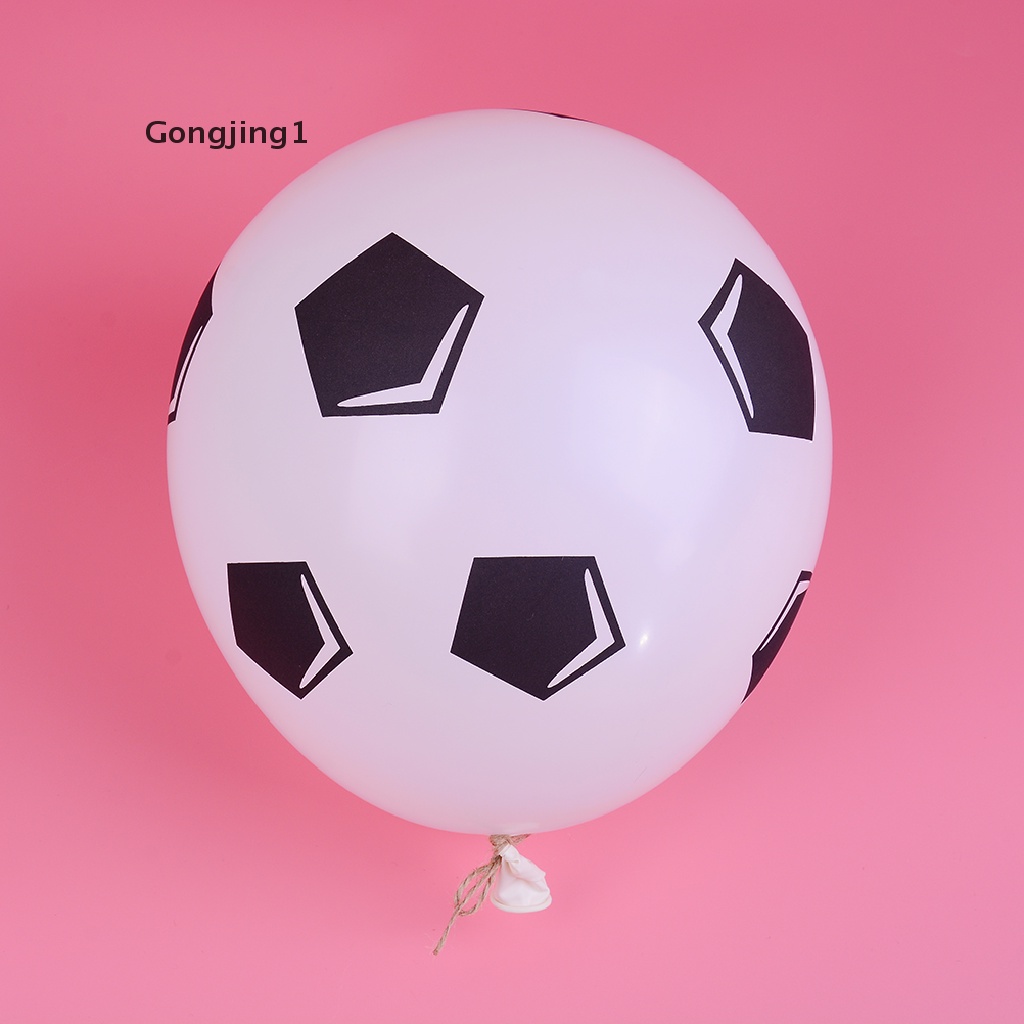 Gongjing1 10x12 &quot;Balon Latex Bentuk Bola Sepak Untuk Dekorasi Pesta Ulang Tahun / Pernikahan