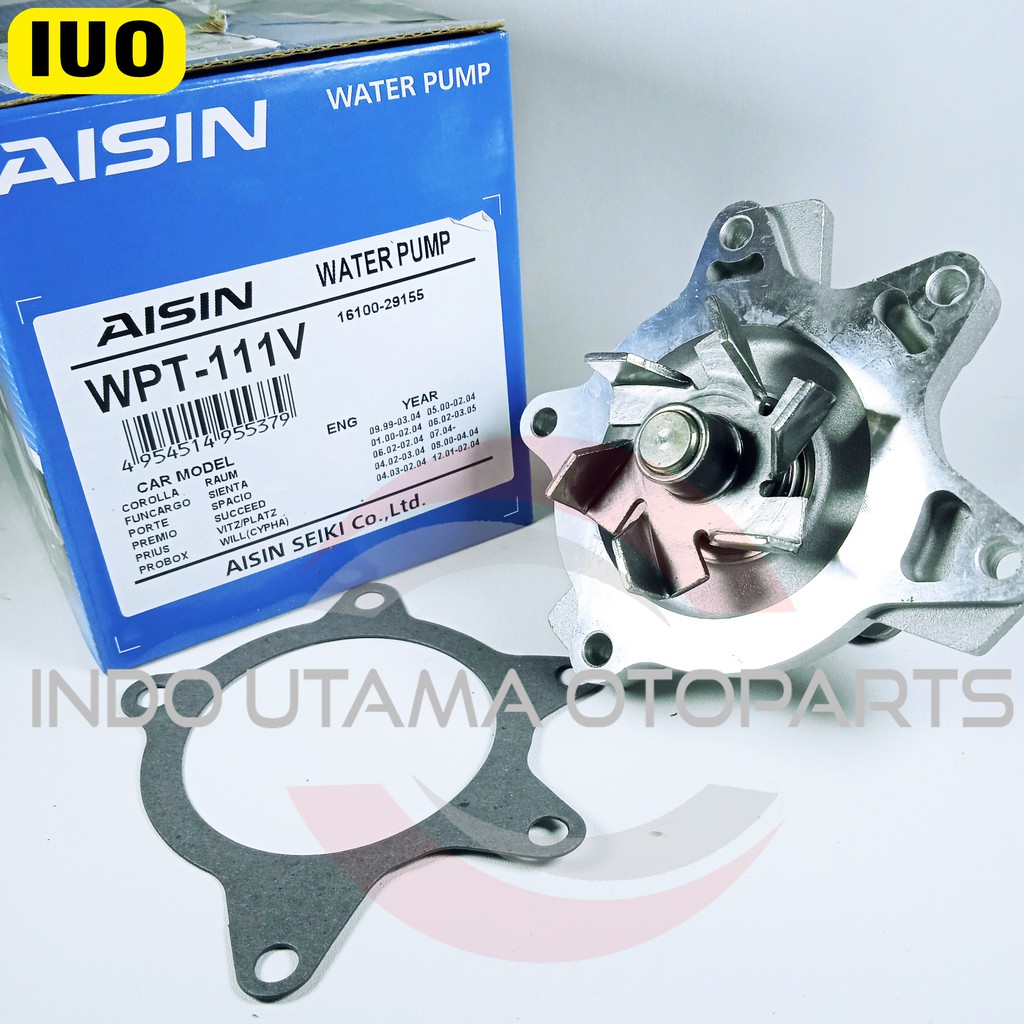 Water Pump Vios 1.5 Yaris1.5 AISIN WPT 111V -ORIGINAL