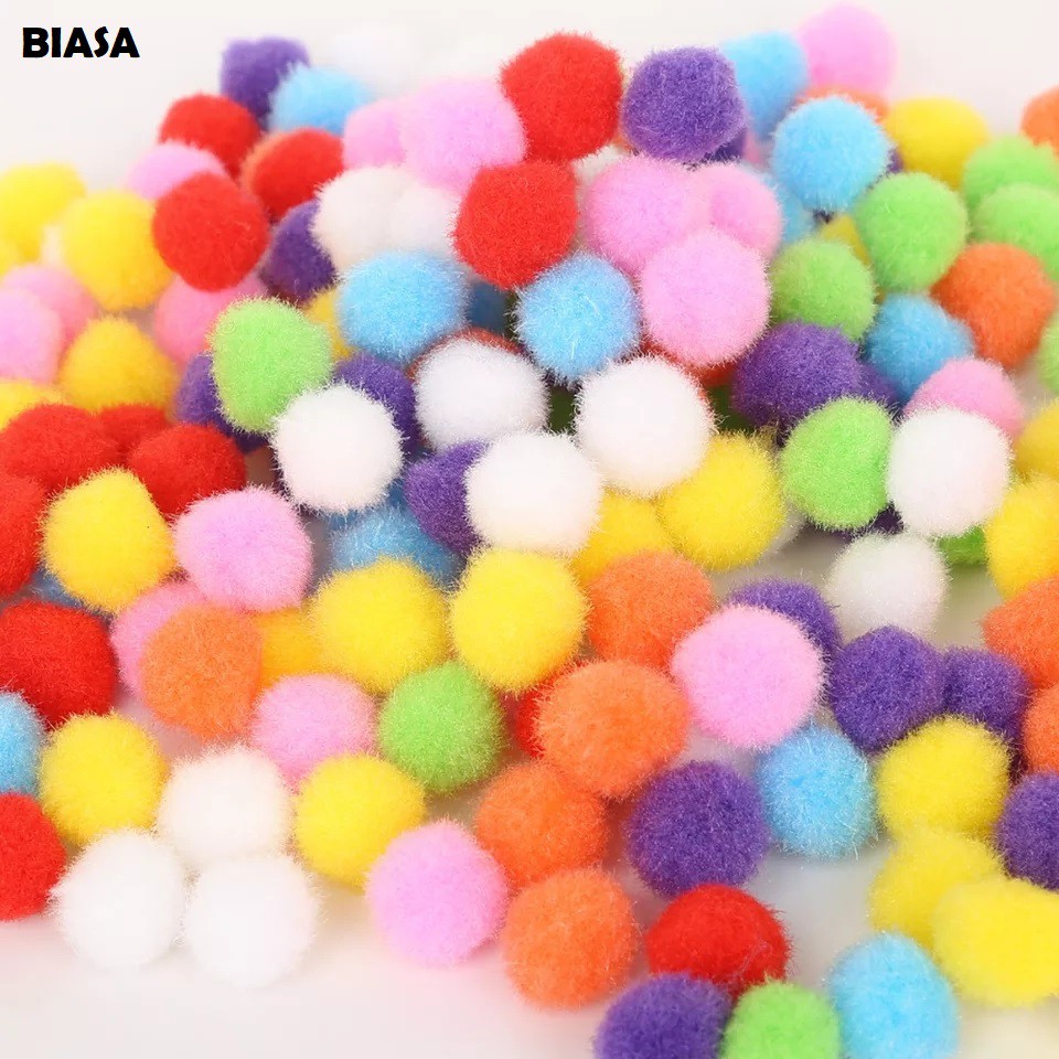 50pcs/lot pompom colourfull