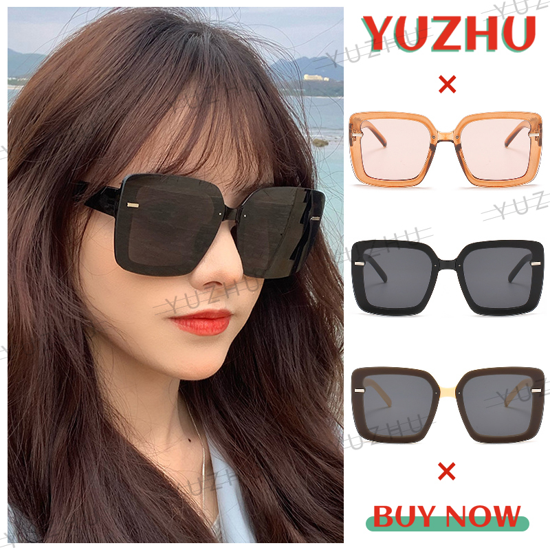 (YUZHU) COD Ready Stock Kacamata Wanita Korea Kacamata Square Fashion