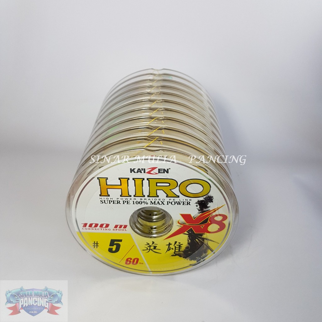 Senar PE Ka’izen HIRO Yellow 100m #5/60lbs