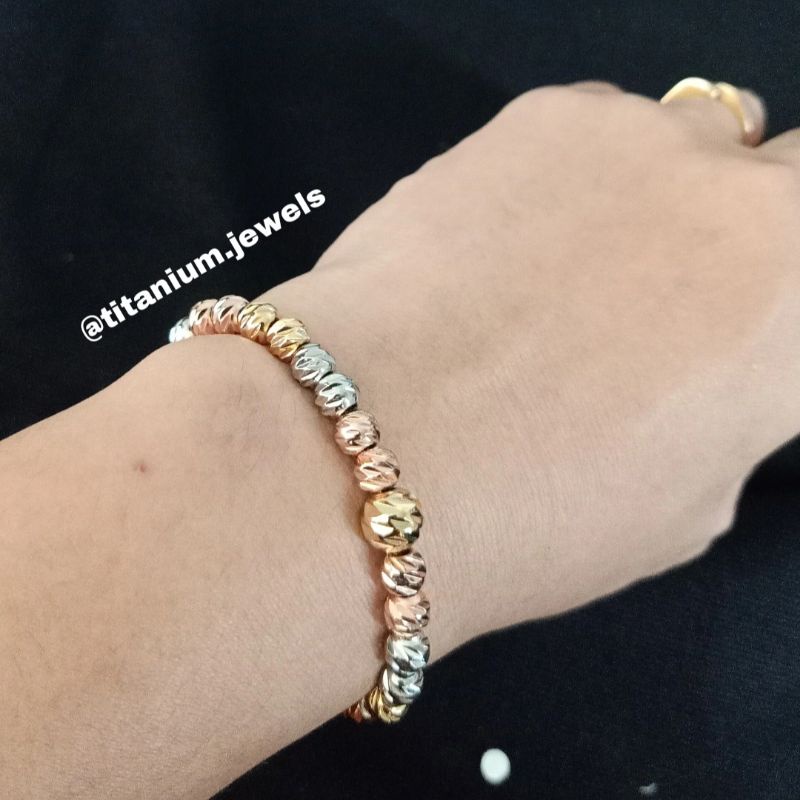 GELANG SERUT DIMENSI TITANIUM ORI ANTI LUNTUR & ANTI KARAT