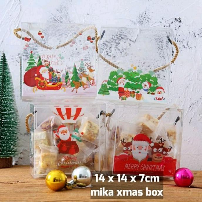 

Premium Product!!! 5Pc@Kotak Mika Natal/Gift Box Christmas - Paling Diminati