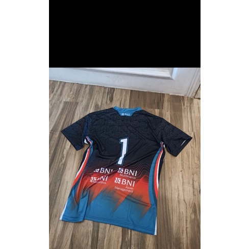 Kaos Atasan jersy Bola voli printing new BNI 2022 custom nomor