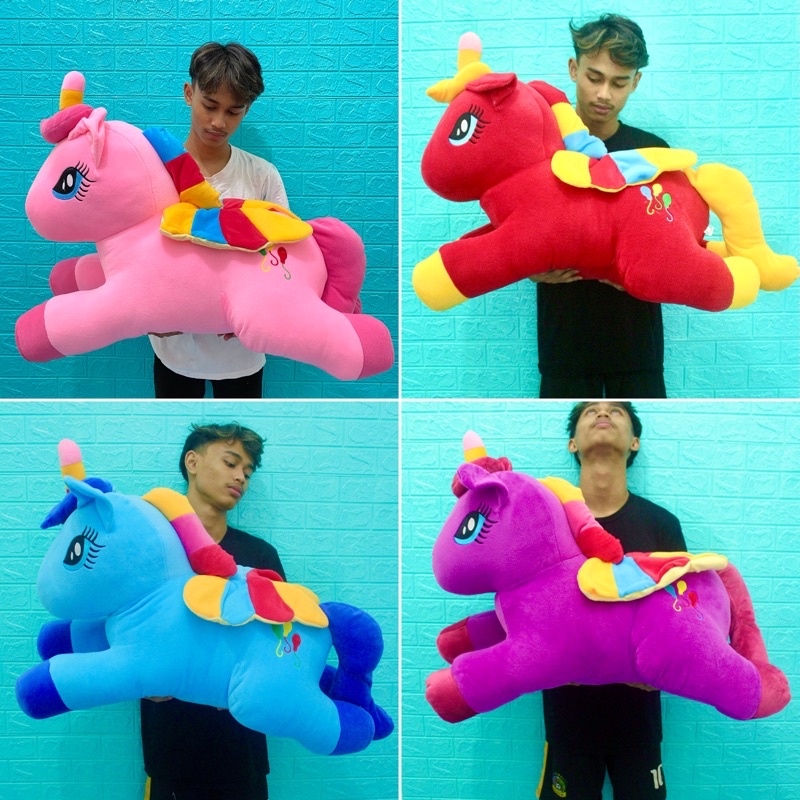 Boneka Unicorn Kuda Poni / Little Pony Jumbo Termurah Berlabel SNI