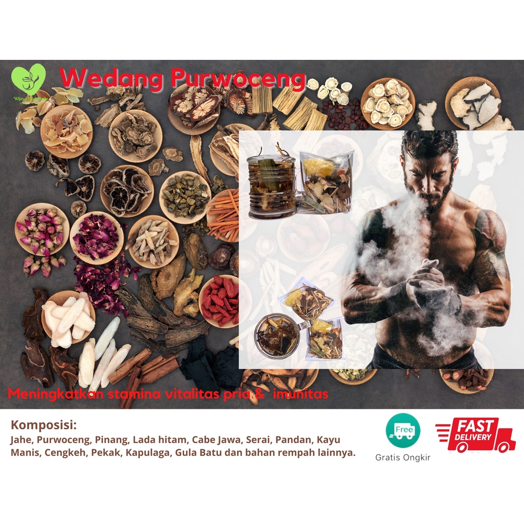 [REMPAH] Wedang Uwuh, Wedang Jaseruk Komplit Gula Batu - 1 Pack isi 10 Sachet - Detox Imunitas &amp; Stamina