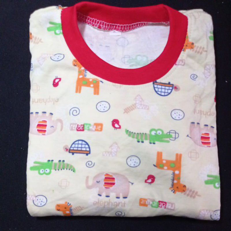 setelan anak laki laki Qkids Size S (Usia 3-4 tahun) Lengan pendek Celana Pendek bahan Libby Velvet junior-4