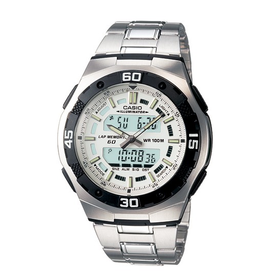 casio AQ164WD-7 jam tangan analog digital pria ori garansi stainless