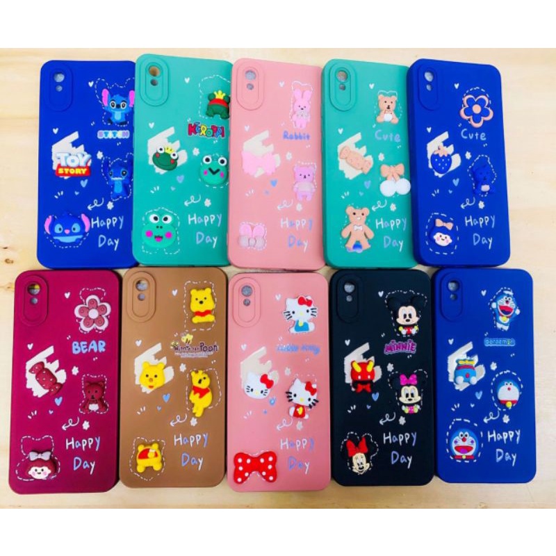 Softcase VIVO Y17 Y12 Y12i Y15 Y15i Casing Cute Doll Lucu Karakter Terbaru