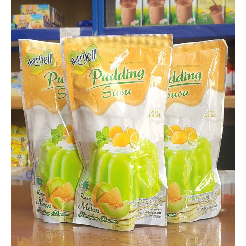 nutrijel PUDING susu rasa Melon flavour 145gr