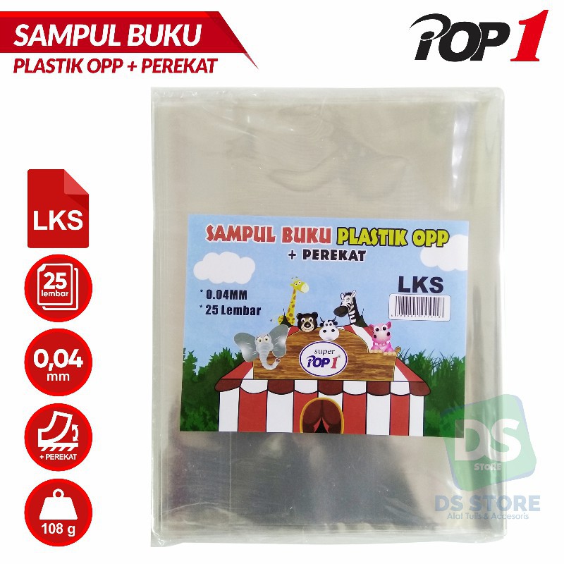 

SAMPUL BUKU PLASTIK LKS Isi 25 LBR POP1