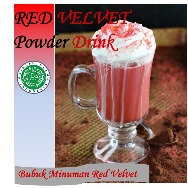 

Bubuk minuman red velvet 1kg - Powder red velvet - Bubuk rasa red velvet 1kg