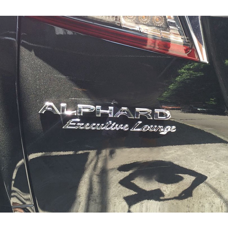 1pc Stiker Emblem Tulisan ALPHARD Executive Lounge V6 Untuk Mobil TOYOTA