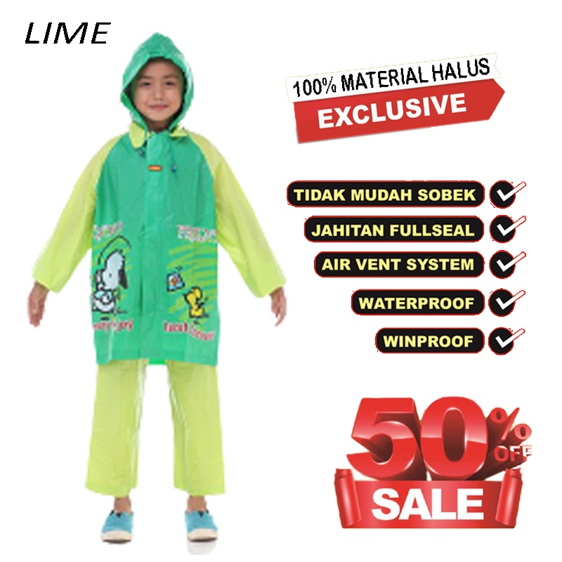 jas hujan anak perempuan dan laki laki 4-8 tahun - Jas Hujan  - jas hujan anak  - jas hujan anak karakter- Setelan Jas Hujan Jaket Celana - Raincoat Unisex - Jas Hujan Lucu