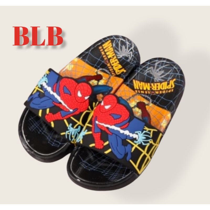 SANDAL KARET ANAK KARAKTER SPIDER INPORT SANDAL JELLY IMPORT BUAT ANAK COWOK