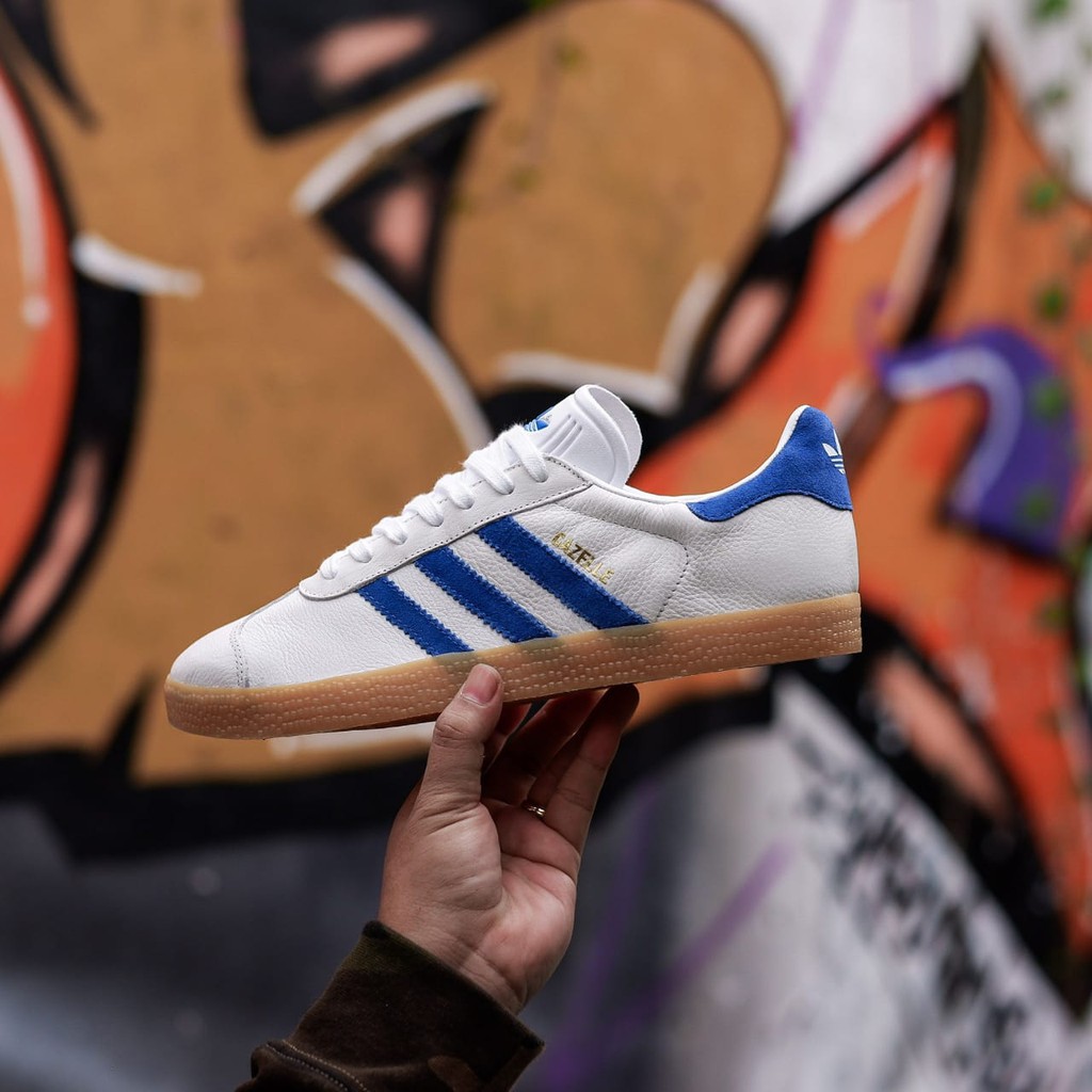 Adidas Gazelle Vintage White Blue Sol Gum Original BNWB