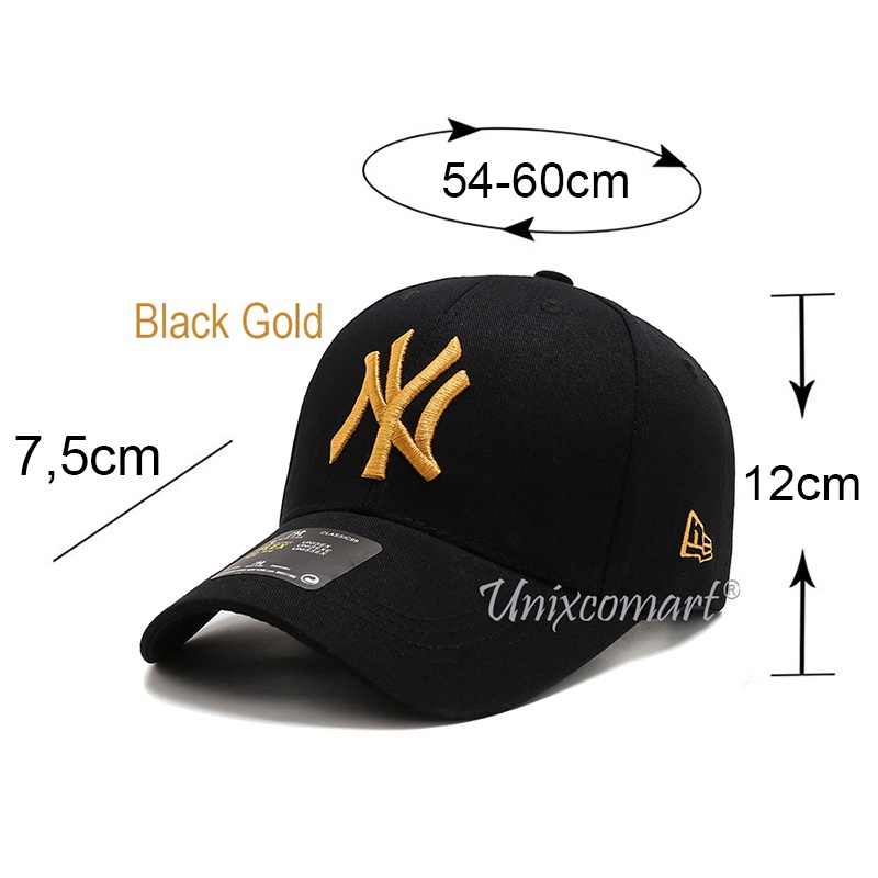 Topi Baseball NY LUCA Hat Cap New York Casual Sports Fashion Pria Wanita