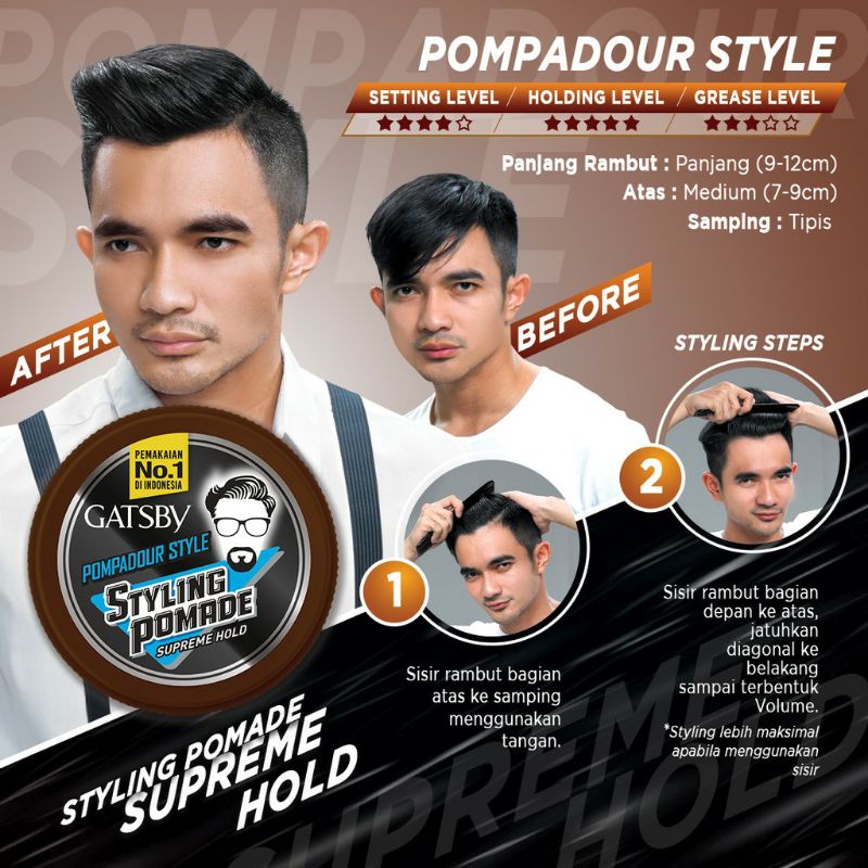 [BISA COD] GATSBY STYLING POMADE 30GR