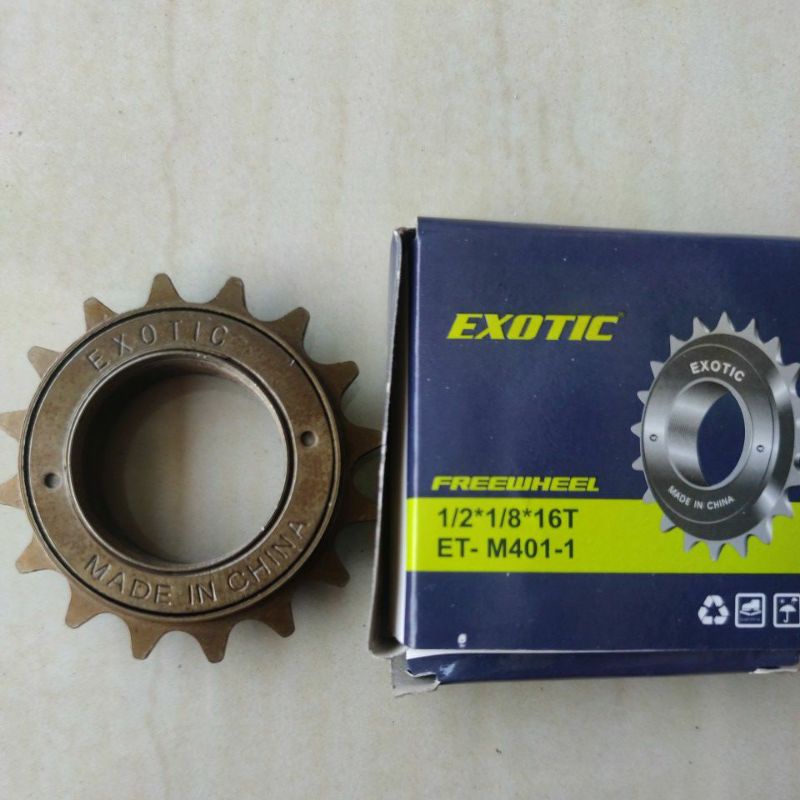 freewheel gir gear belakang 16t exotic  sepeda anak ukuran ban 12, 16, 18